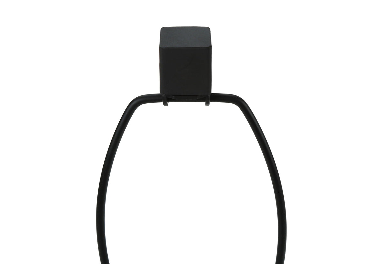 HouseOfZazla table lamp black resin head with curved black metal legs on Tampa Home & Garden Store