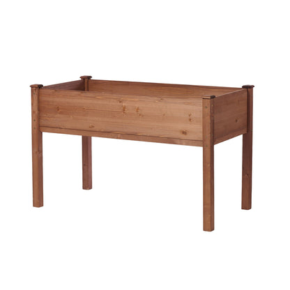 Solid Wood Raised Garden Bed and Wide Frame
