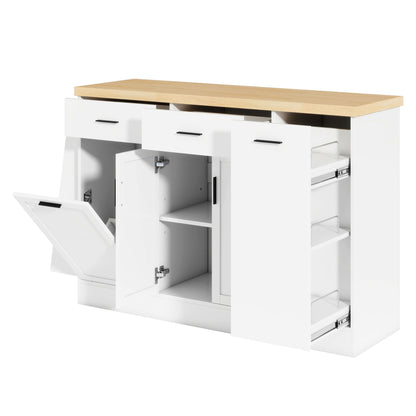 Kitchen Sideboard and Cabinet with Spice Rack