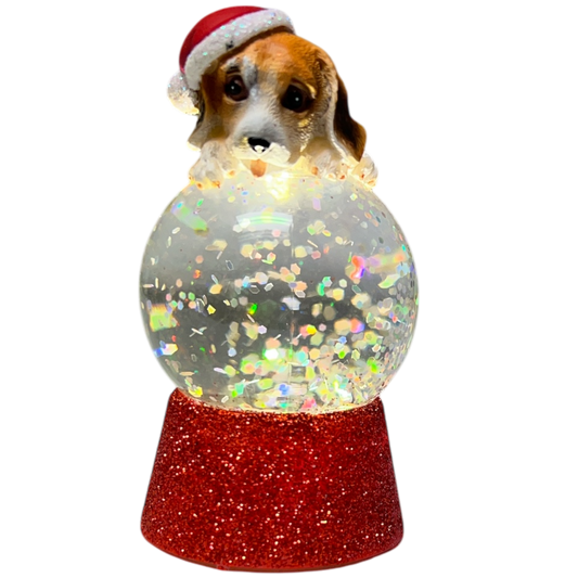 Boule à neige lumineuse Beagle