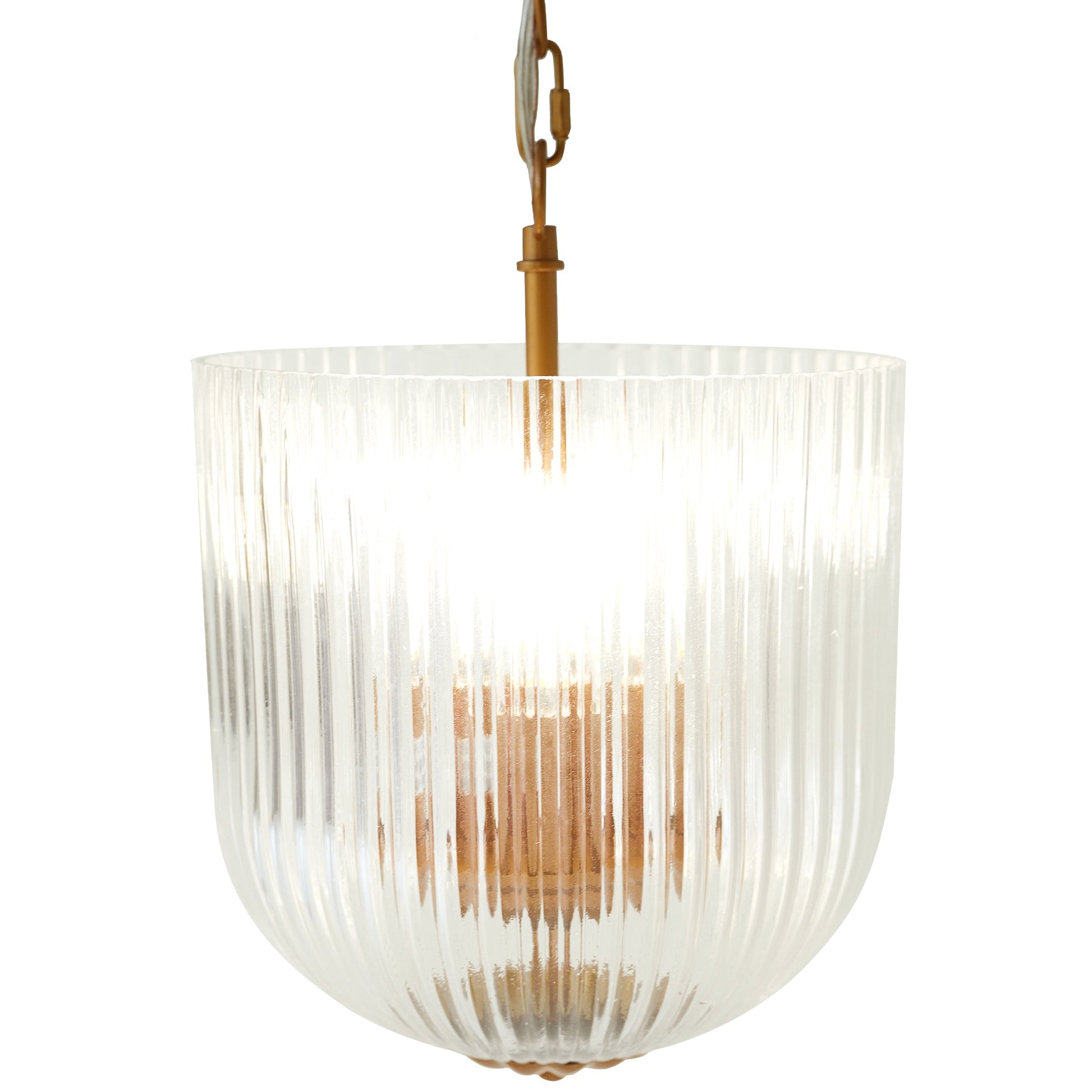 Garnet pendant lamp with coarse glass shade and copper hardware by HouseOfZazla on Tampa Home & Garden Store