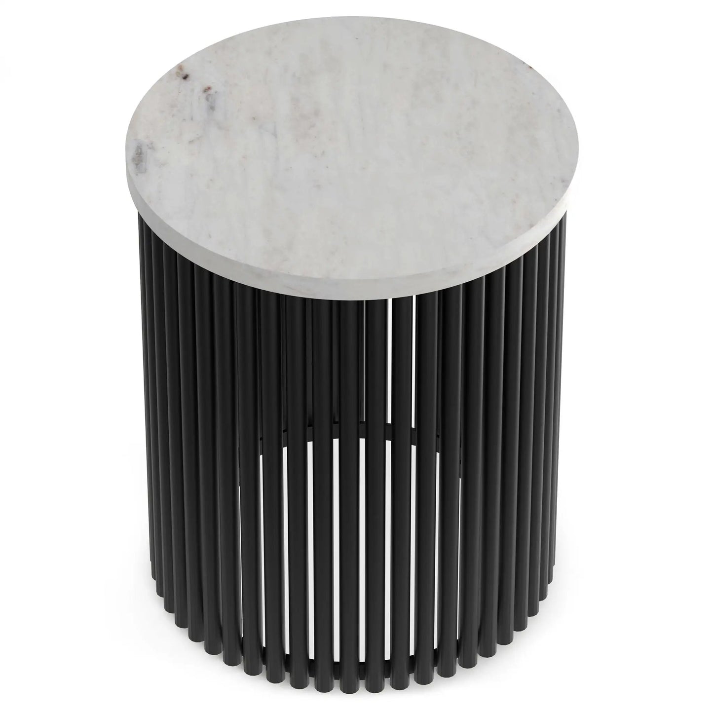 Demy Handcrafted Metal Accent Table Industrial