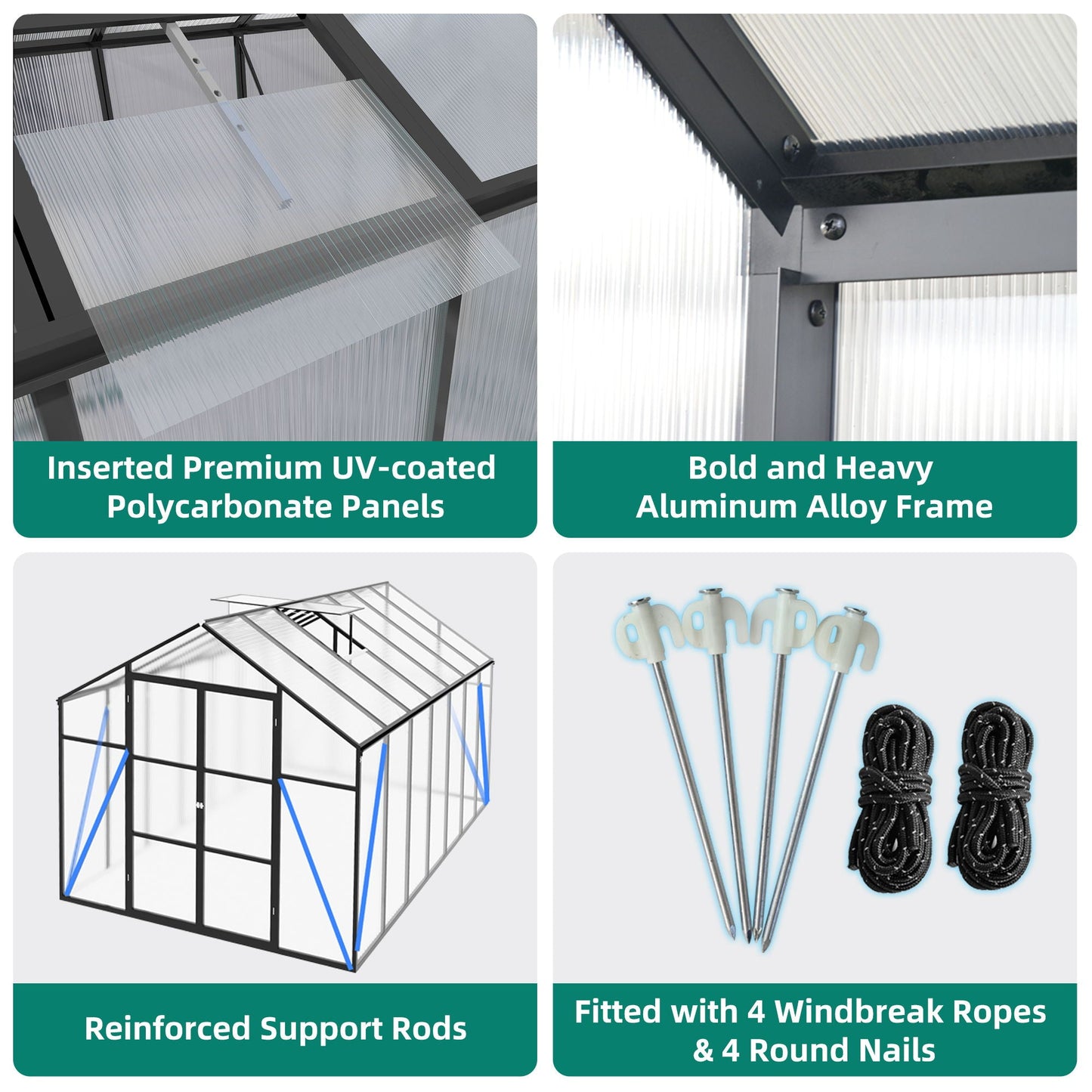 Windproof and All Season Garden Greenhouse