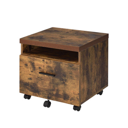 Bob File Cabinet Weathered Oak and Black