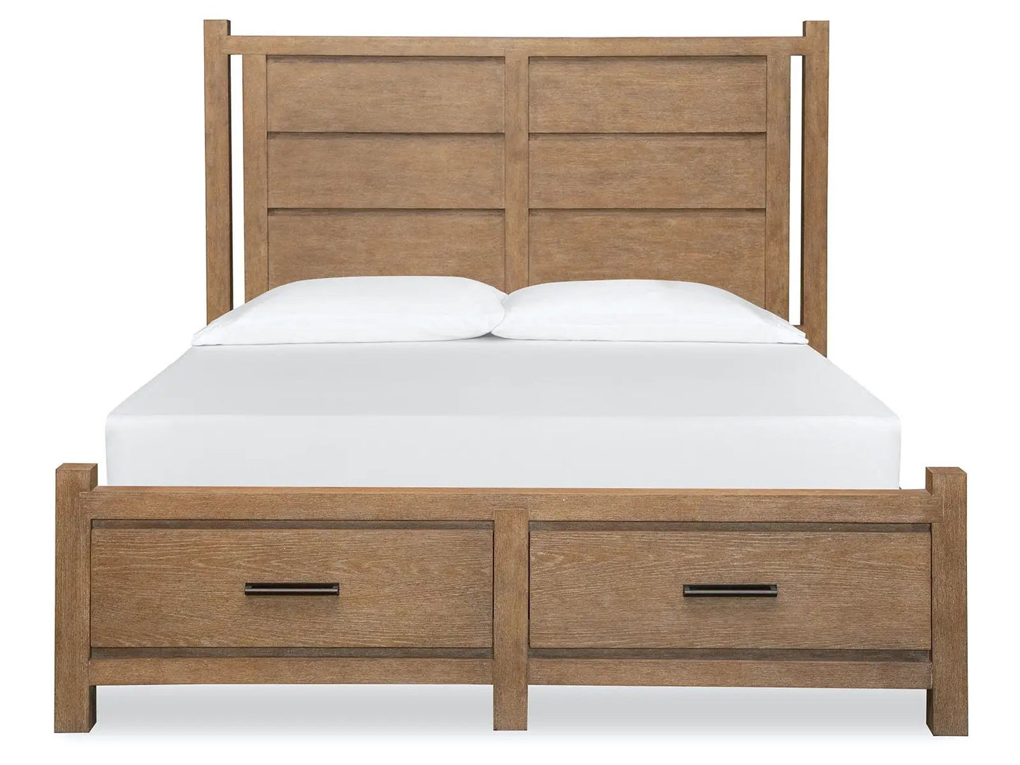 Plum Creek Panel Storage Bed With Rustic Finish