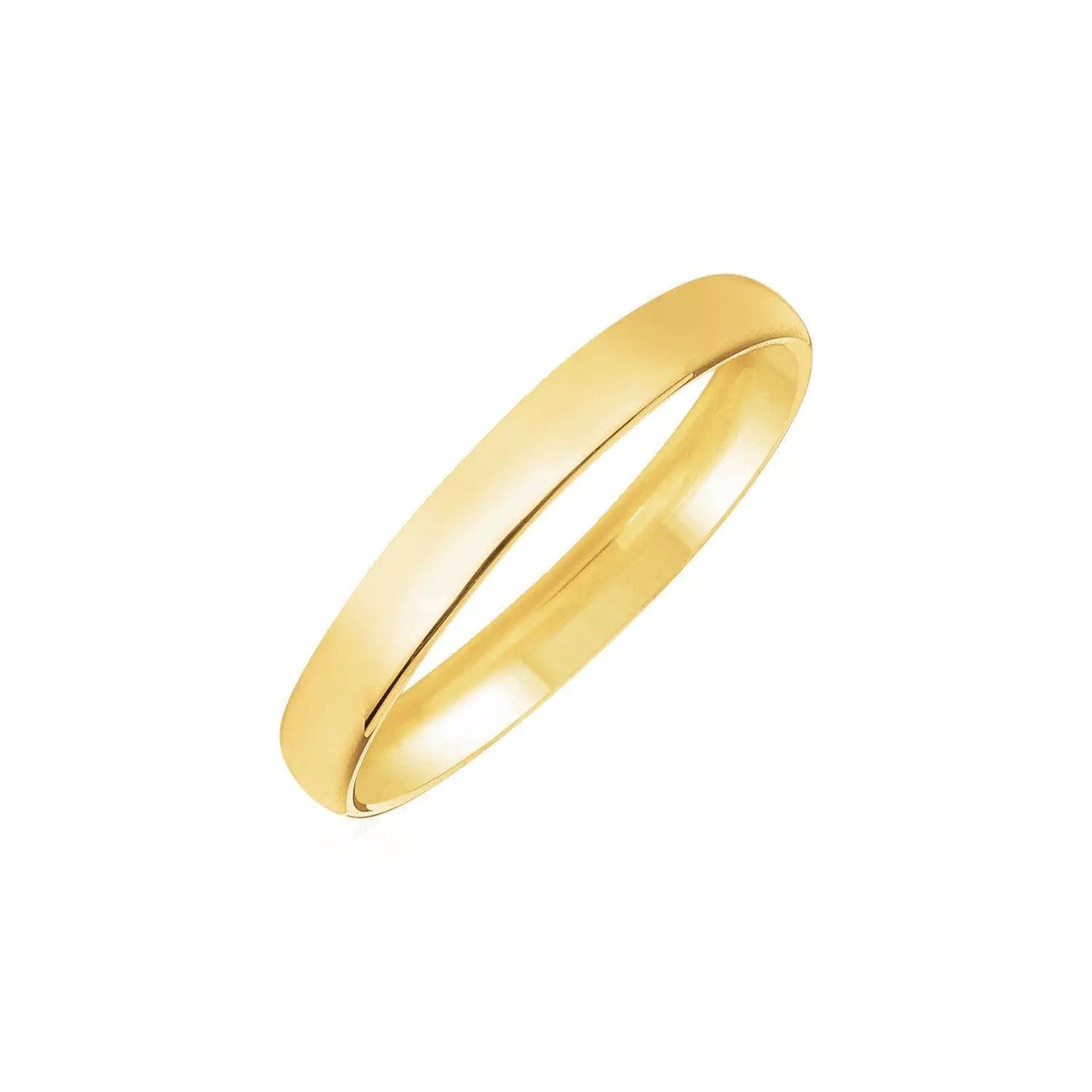 14k yellow gold 3mm comfort-fit wedding band by Bids.com on Tampa Home & Garden Store