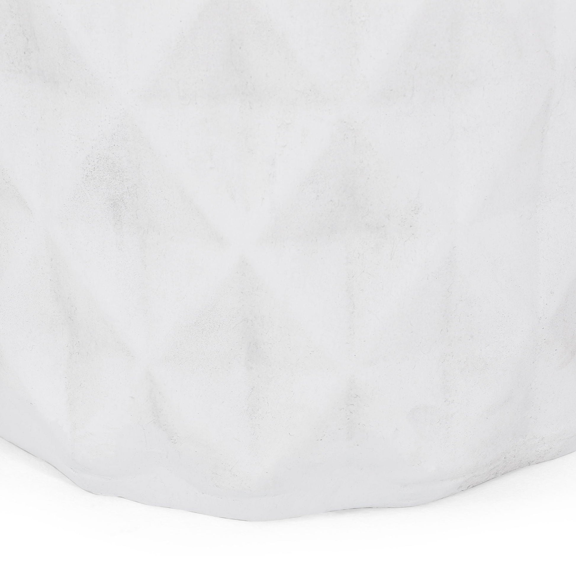 Outdoor Lightweight Concrete Side Table Antique White by HouseOfZazla on Tampa Home & Garden Store