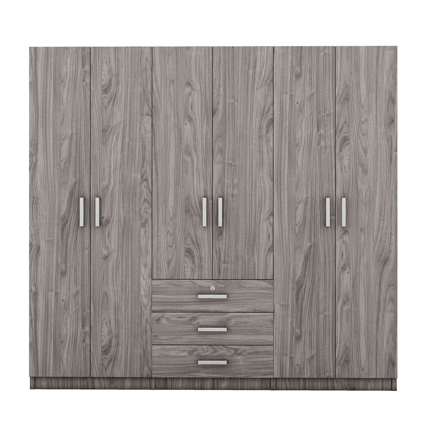6 Doors Wardrobe Storage for Bedroom with Drawers