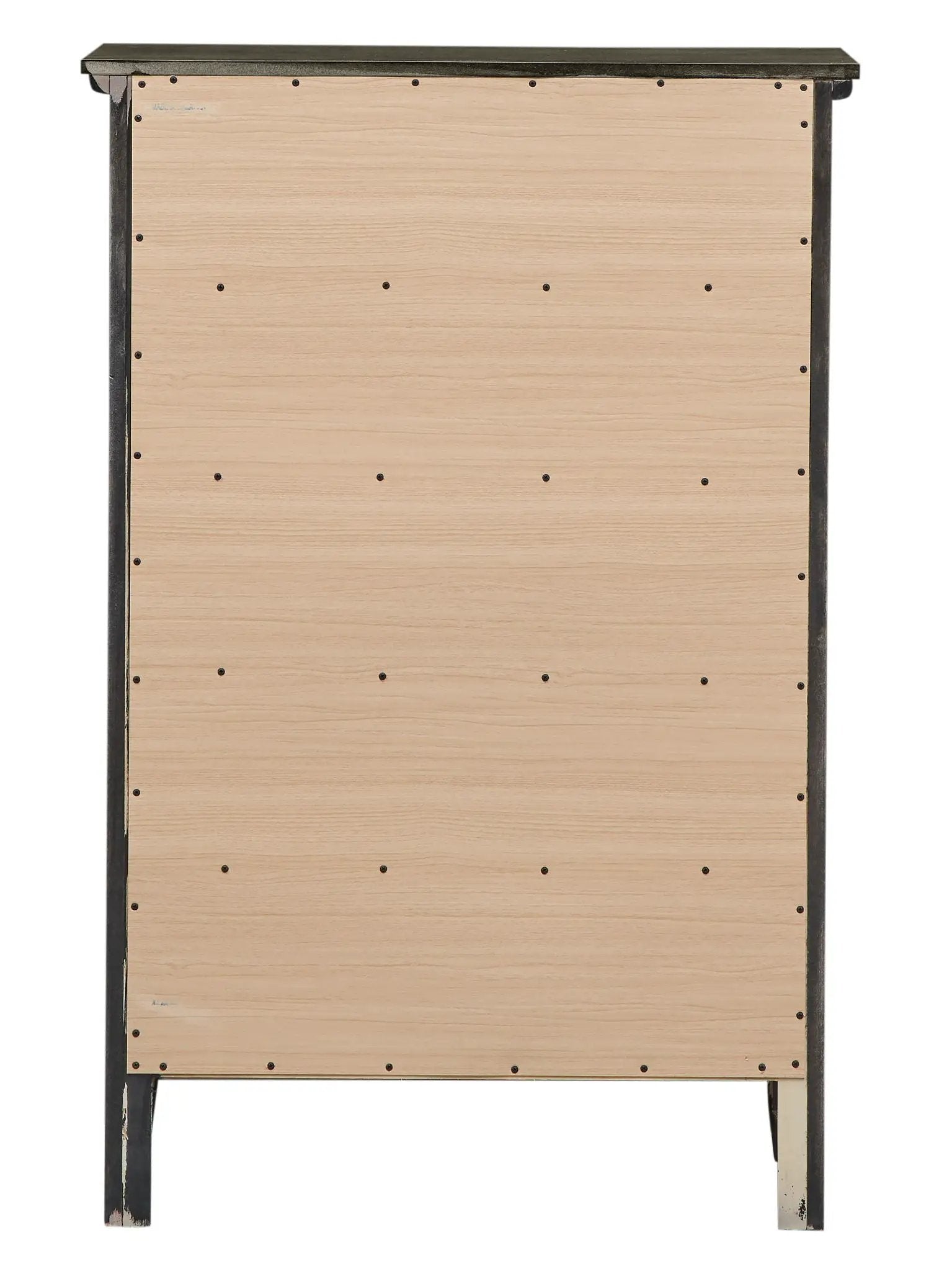 Hammond Chest by Unique Piece Furniture, accent chest with light wood panels and dark frame on Tampa Home & Garden Store