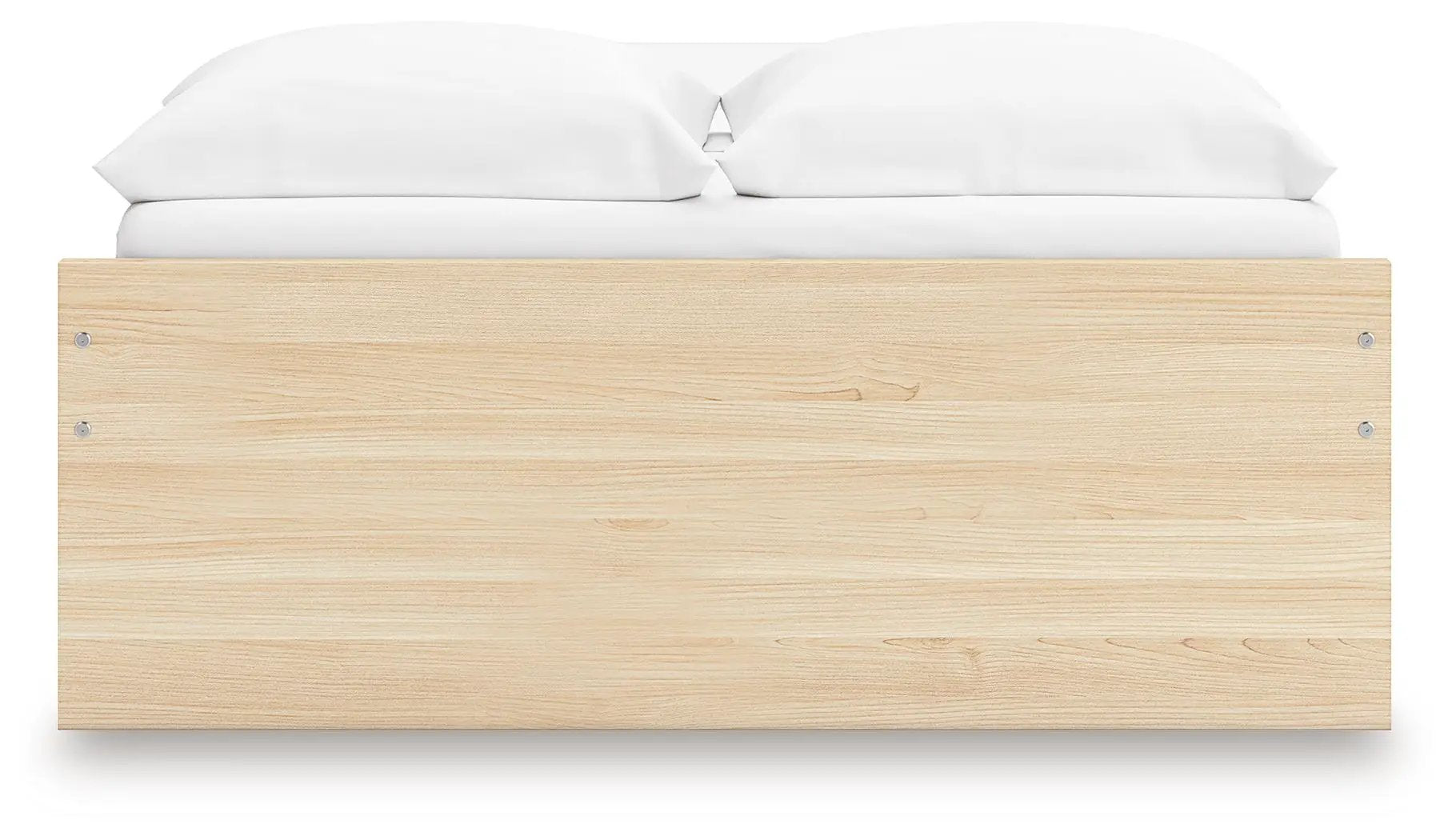 Onita platform bed in light oak with white mattress; storage bed by Unique Piece Furniture on Tampa Home & Garden Store