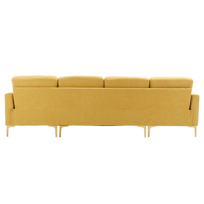 Modern Convertible Sectional Sofa and Ottoman