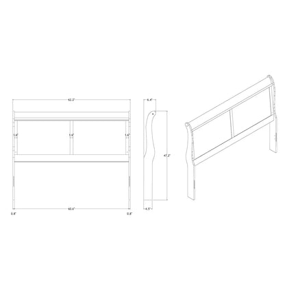 Charlston 5-Piece Bedroom Set with LED Headboard blueprint sketch by HouseOfZazla on Tampa Home & Garden Store