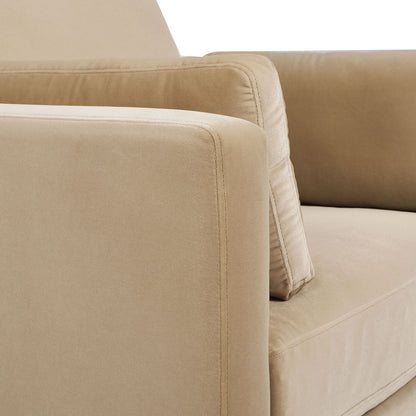 Modern Farmhouse Arm Chair beige upholstery with reversible cushions by HouseOfZazla on Tampa Home & Garden Store