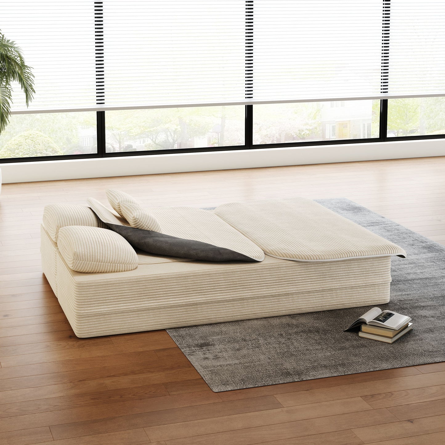 Multi Functional Foldable Sofa Bed and Blanket