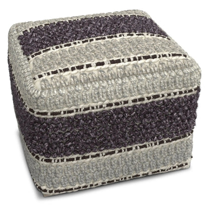 Grady Handcrafted Square Pouf for Living Room