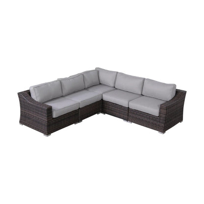 Fully Assembled Rattan Wicker Outdoor Sectional
