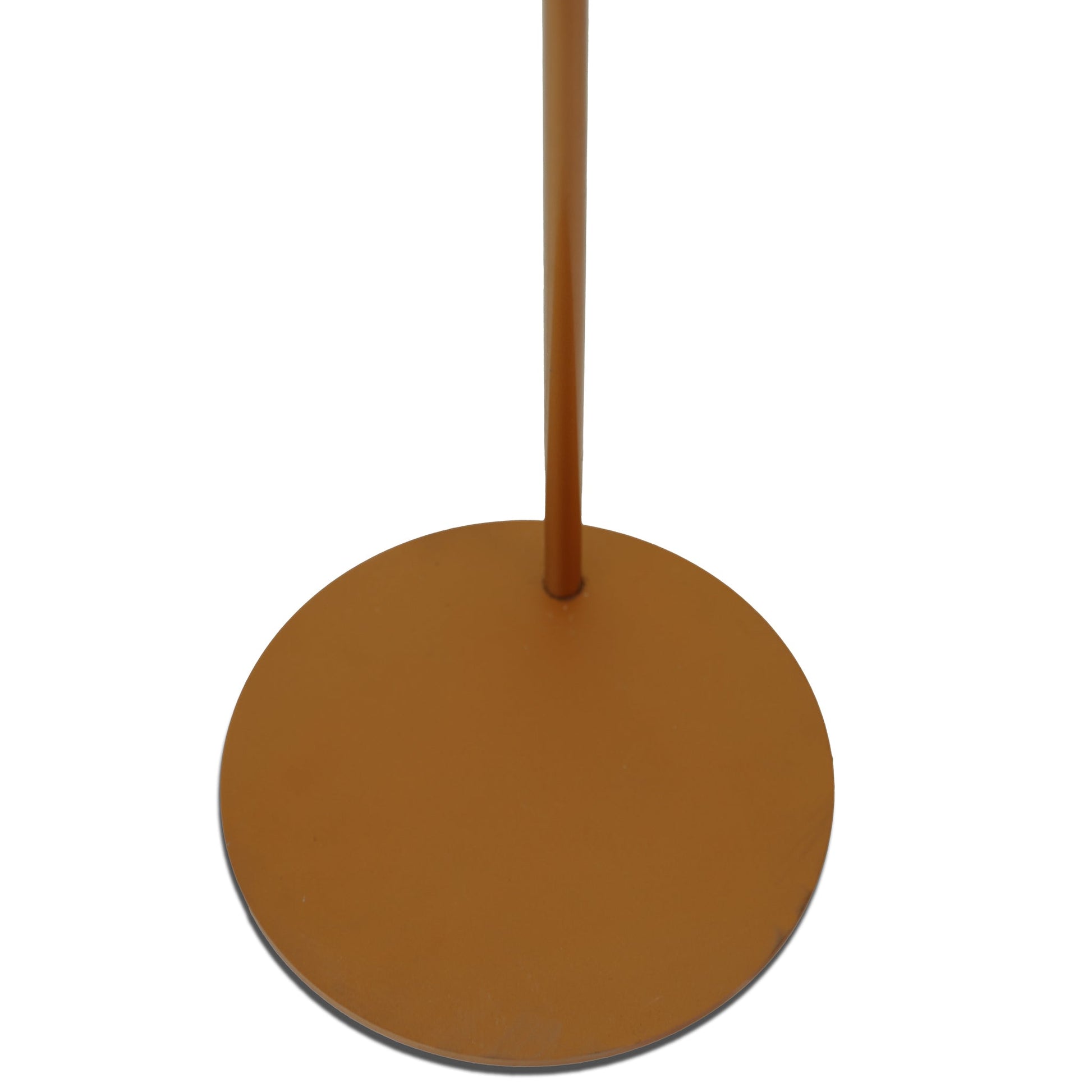 Classic Modern Floor Lamp with orange metal base and slim stem by HouseOfZazla on Tampa Home & Garden Store