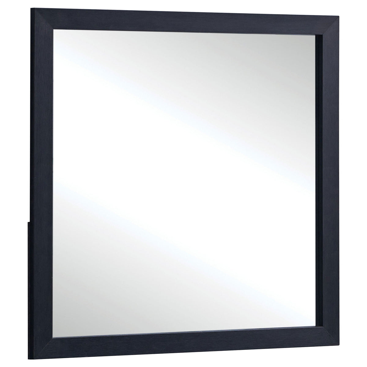 Medici LED Bedroom Set mirror in black wood frame by HouseOfZazla on Tampa Home & Garden Store