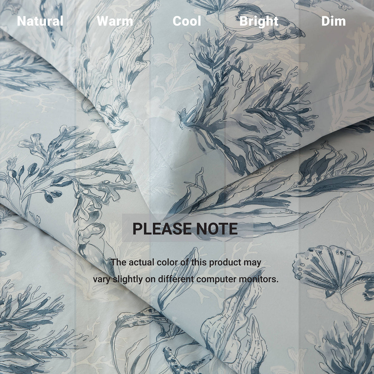 King size duvet cover set by HouseOfZazla in navy blue 100% cotton sateen with botanical print on Tampa Home & Garden Store