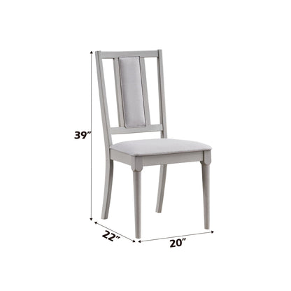 Marta Side Chair set of 2 with beige natural cushions and light wood frame by HouseOfZazla on Tampa Home & Garden Store