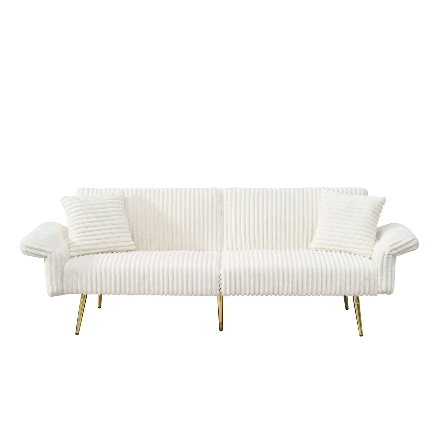 Luxury Foldable Double Sofa Bed With Armrests