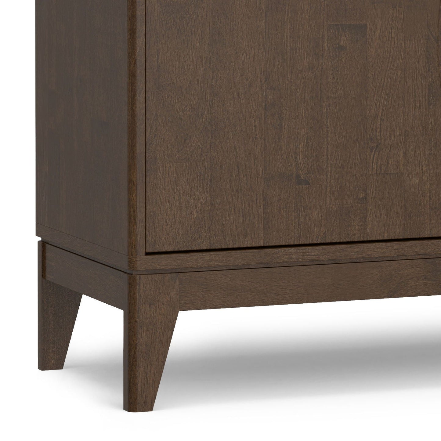 Harper 3-door sideboard walnut brown wood with tapered legs on Tampa Home & Garden Store