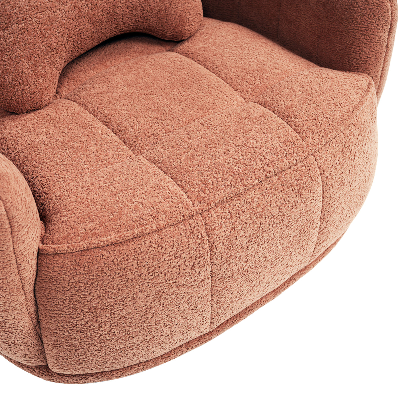 Louie 30.5in Modern Dog Sofa Bed in spice with textured boucle upholstery on Tampa Home & Garden Store