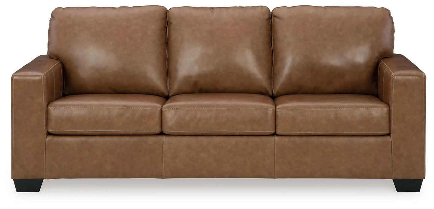 Bolsena Sofa Sleeper, brown leather, three-seat sleeper sofa by Unique Piece Furniture on Tampa Home & Garden Store