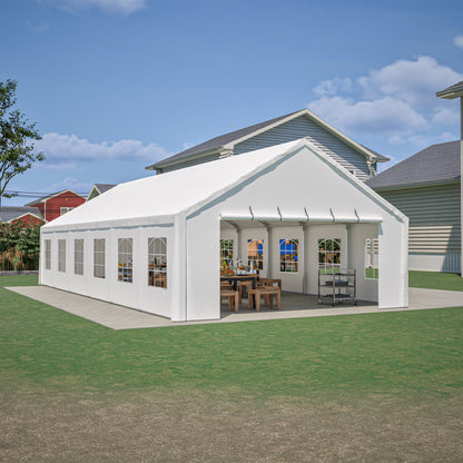 20x40FT Heavy Duty Party Tent with Removable Sidewalls white by HouseOfZazla on Tampa Home & Garden Store