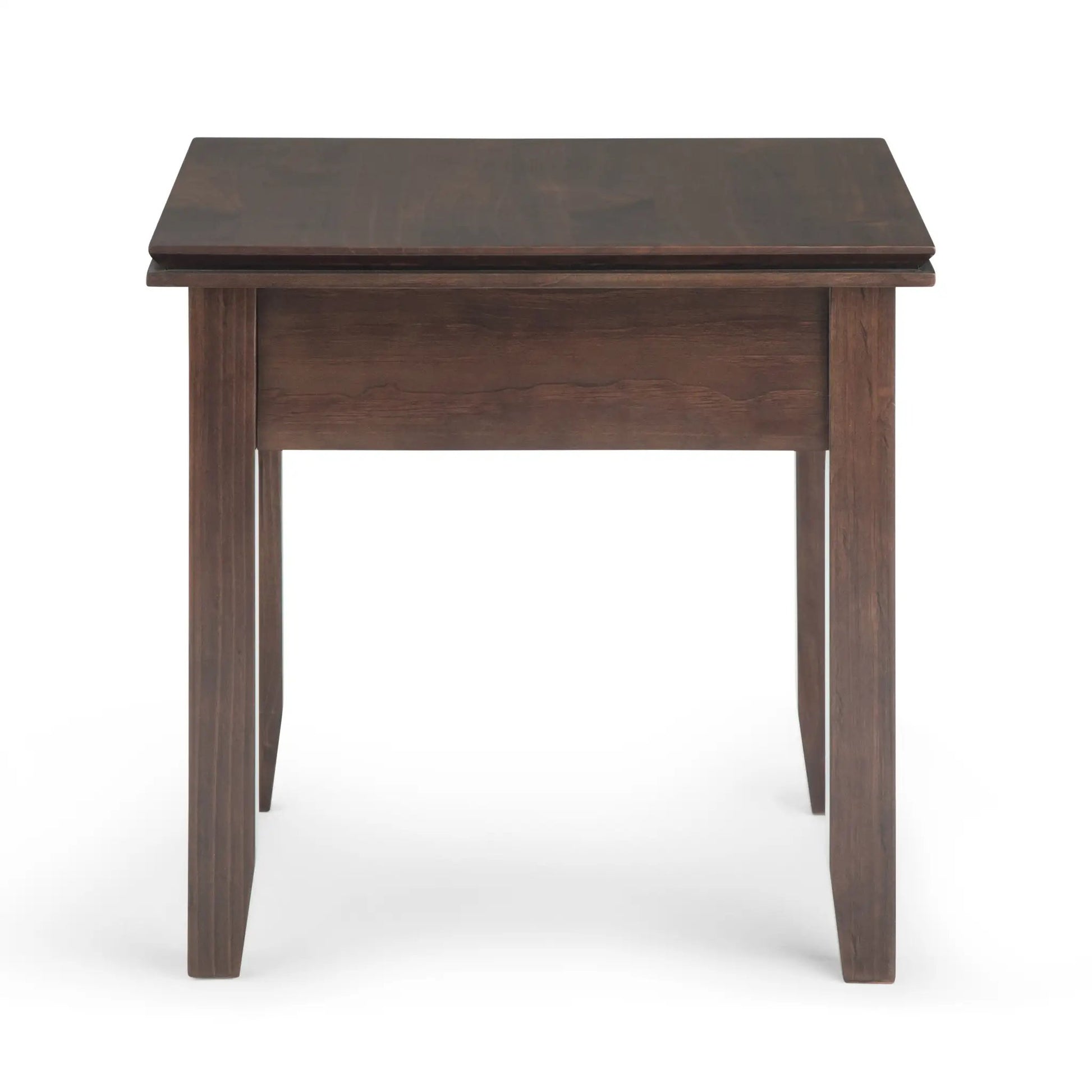 Artisan Handcrafted End Table in dark brown wood by Unique Piece Furniture on Tampa Home & Garden Store