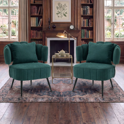 Decorative Chenille Tub Chair and Spring Seat