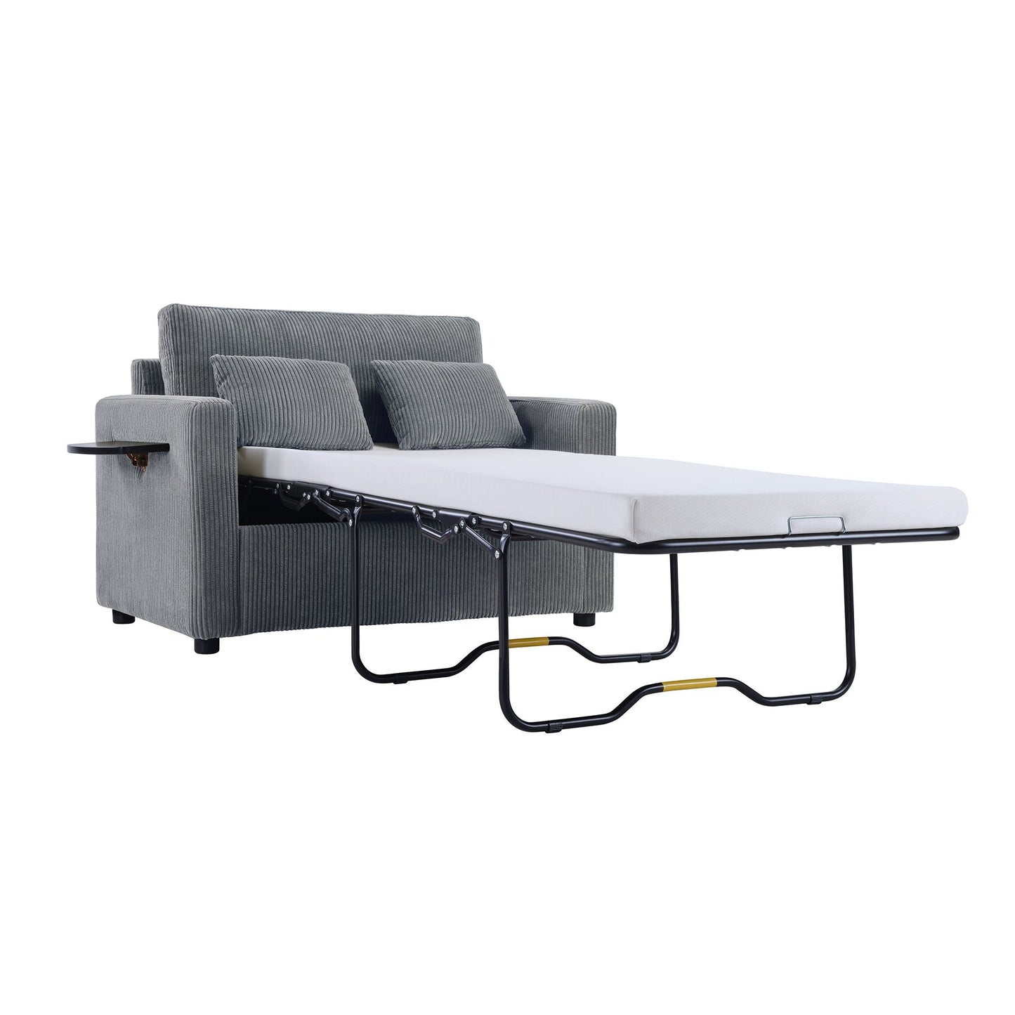 Foldable Sleeper Sofa with USB Ports and Storage