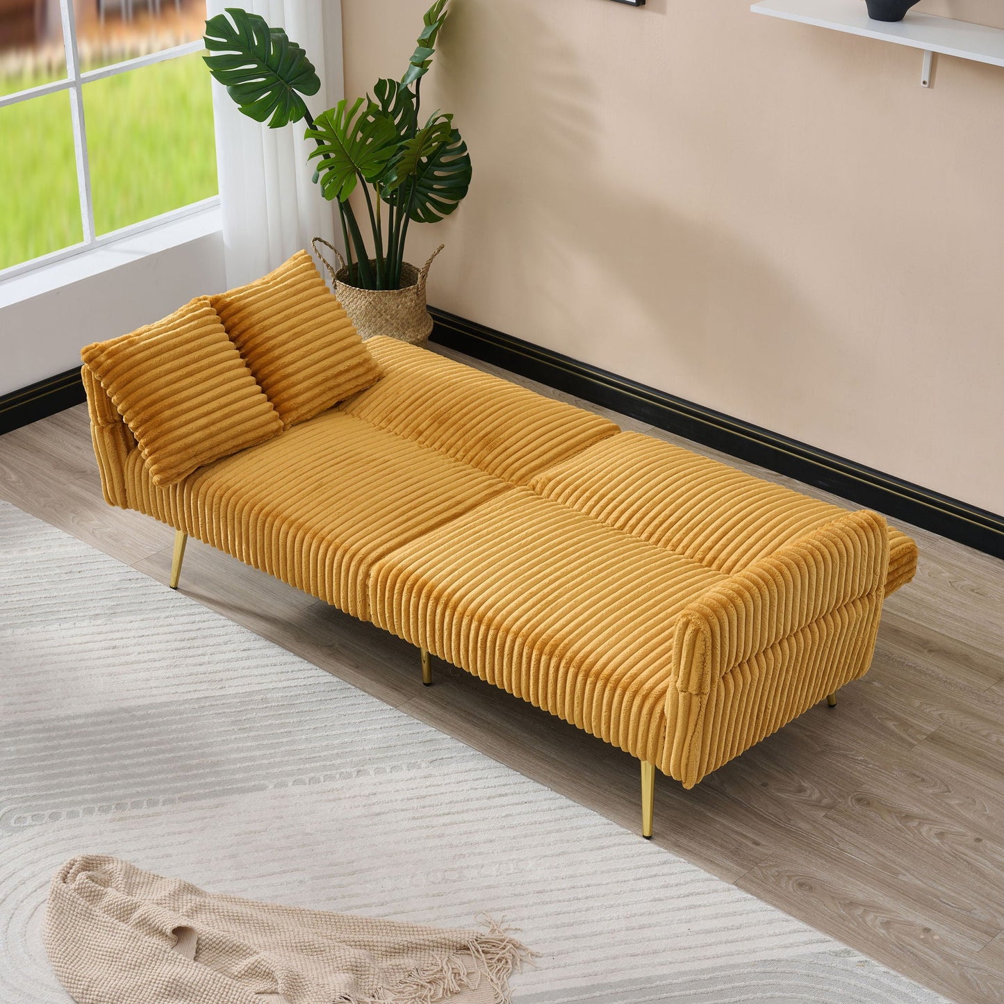 Luxury Foldable Double Sofa and Bed Frame