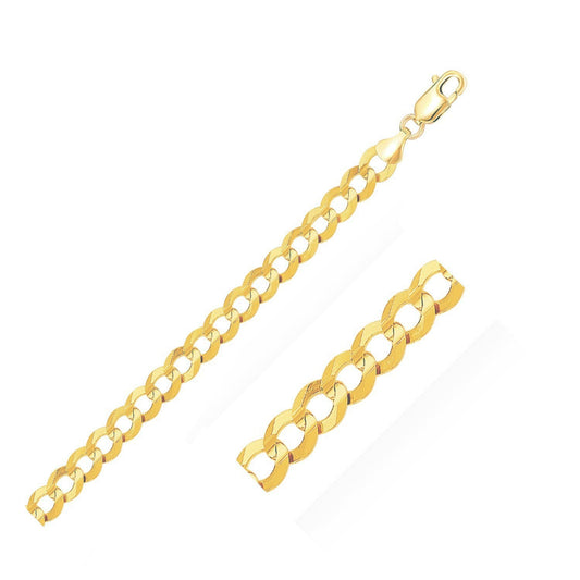 14k yellow gold solid curb chain necklace 10mm with lobster clasp by Bids.com on Tampa Home & Garden Store