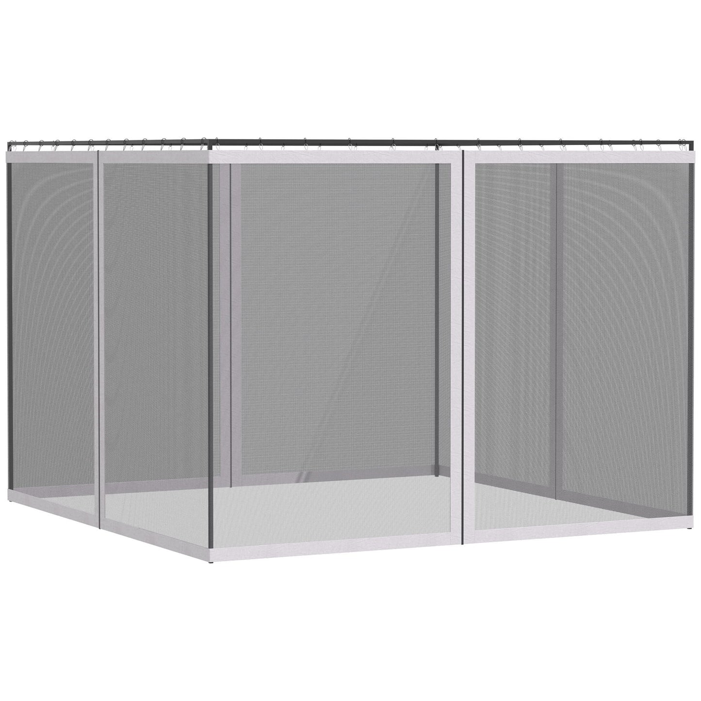 Replacement Mesh Sidewall For Gazebo 10x13 White
