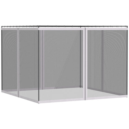 Replacement Mesh Sidewall For Gazebo 10x13 White