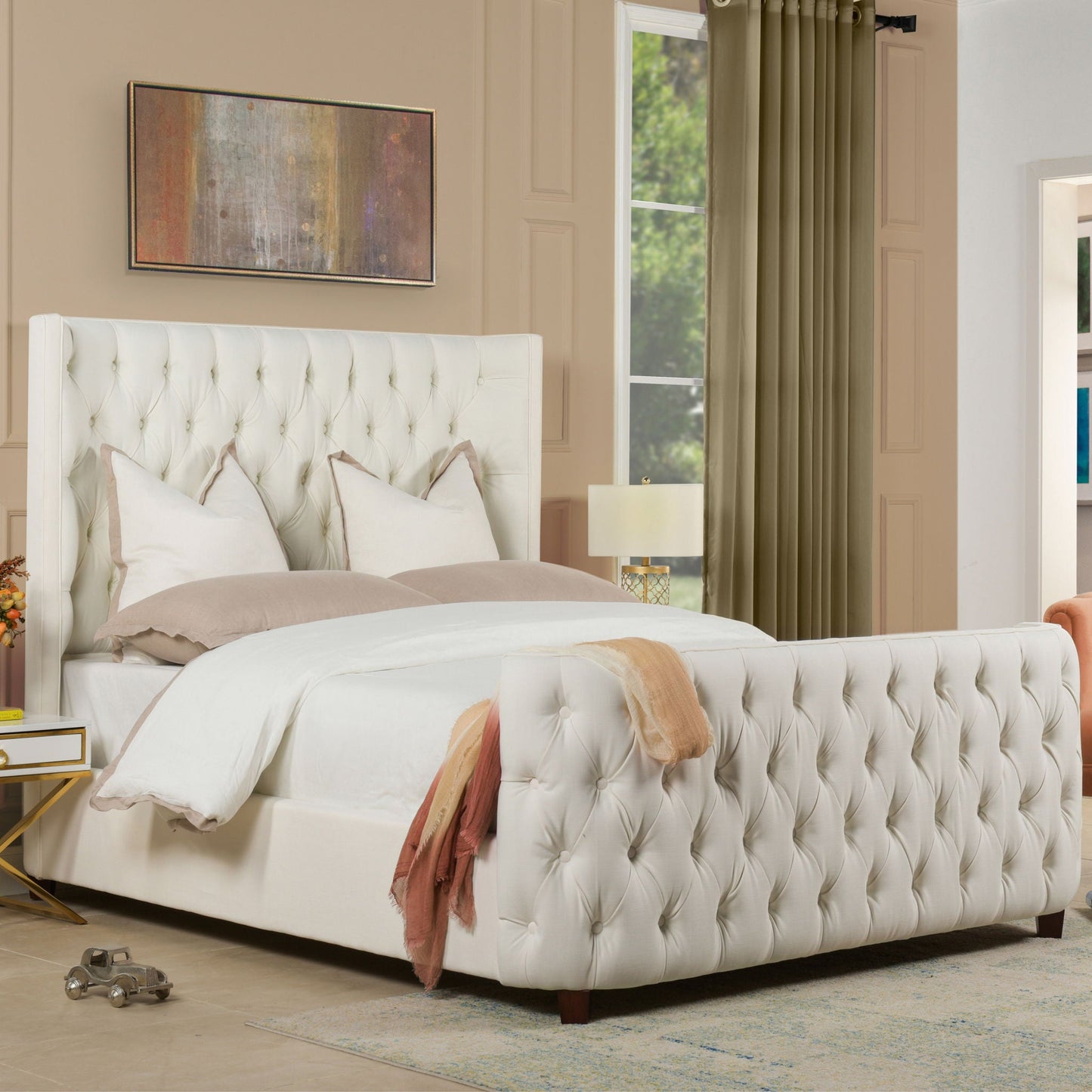 Brooklyn Tufted Panel Headboard and Footboard Set