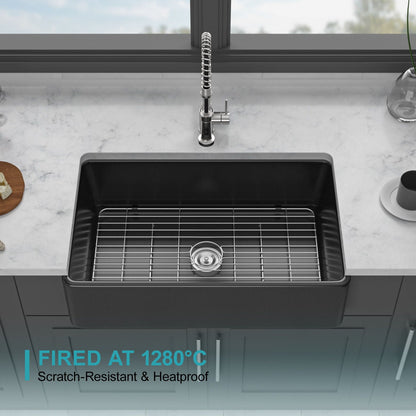 Undermount sink with chrome pull-down faucet, ceramic single bowl, countertop on Tampa Home & Garden Store