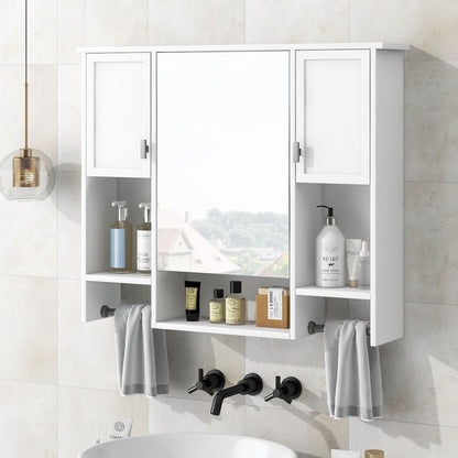 Wall Mounted Bathroom Cabinet and Mirror Shelf