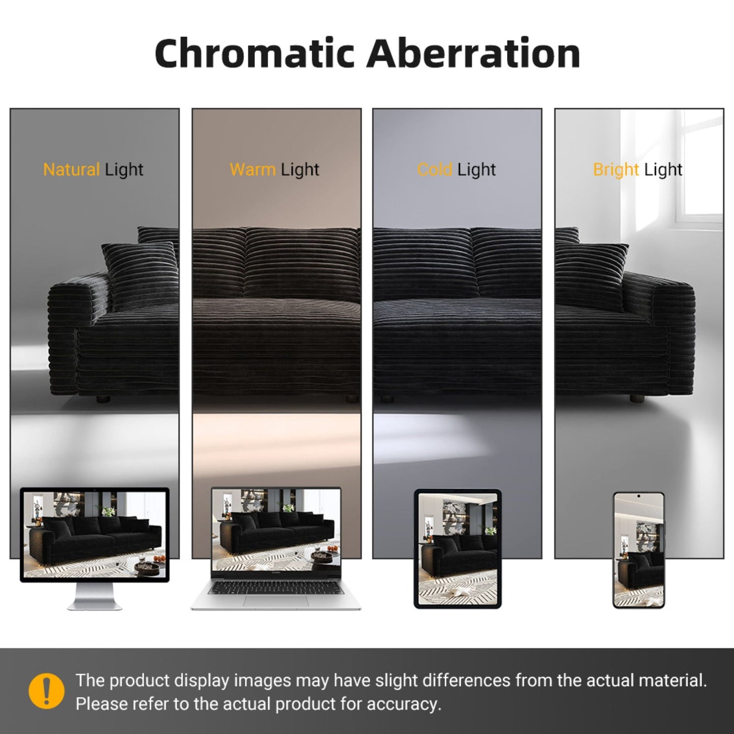 Deep Seat Sofa Bed With Ottoman and Soft Pillows
