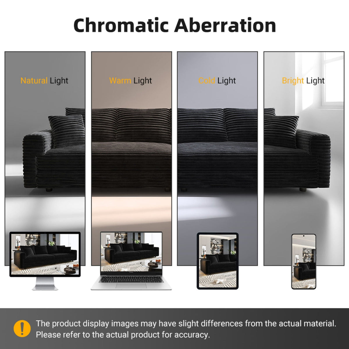 Convertible Sofa With Deep Seat and Pillows