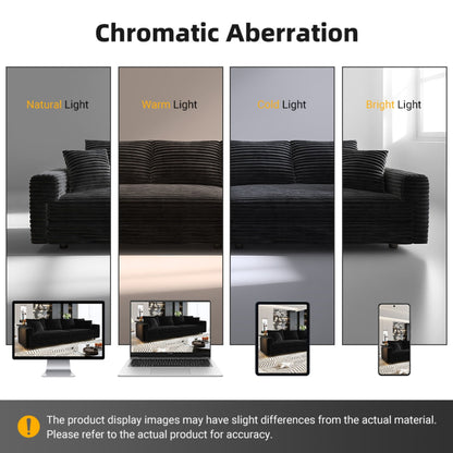 Convertible Sofa With Deep Seat and Pillows