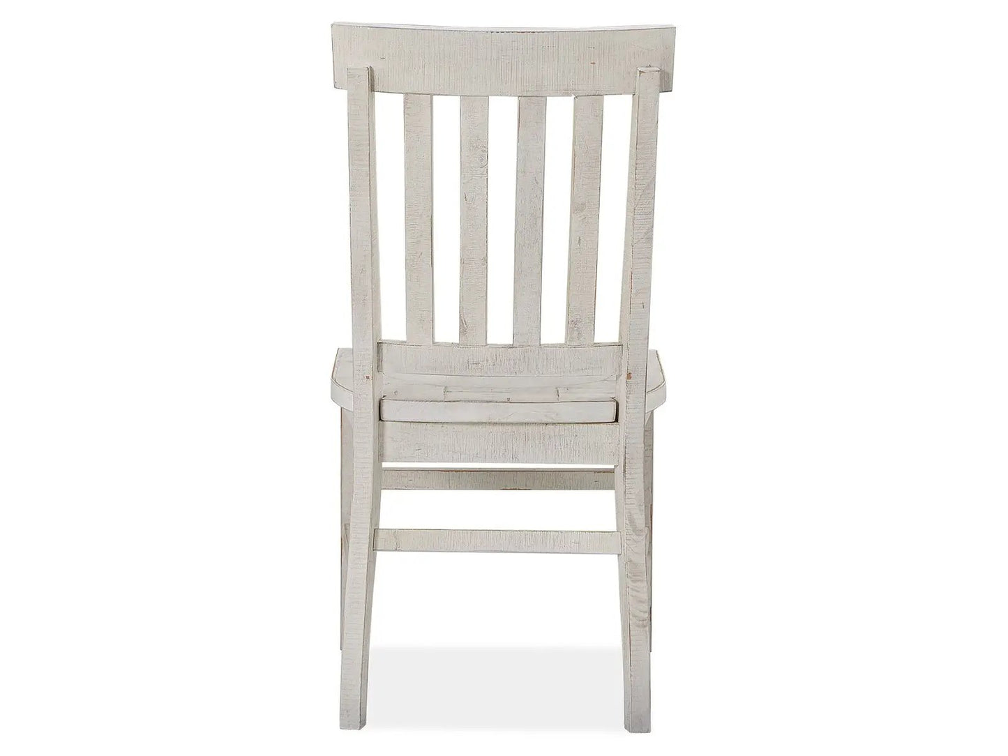 Bronwyn dining side chair set of 2 with alabaster finish, upholstered seat, slat-back wood on Tampa Home & Garden Store