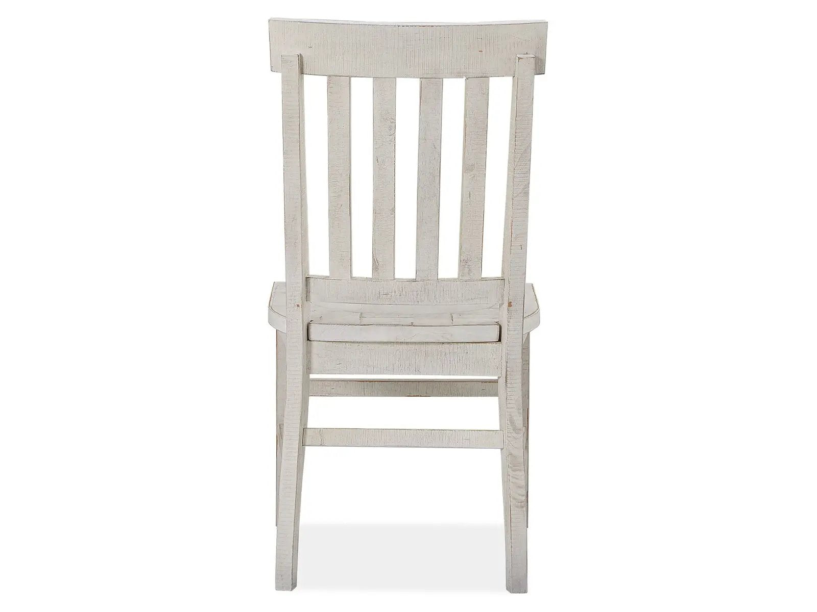 Bronwyn dining side chair set of 2 with alabaster finish, upholstered seat, slat-back wood on Tampa Home & Garden Store