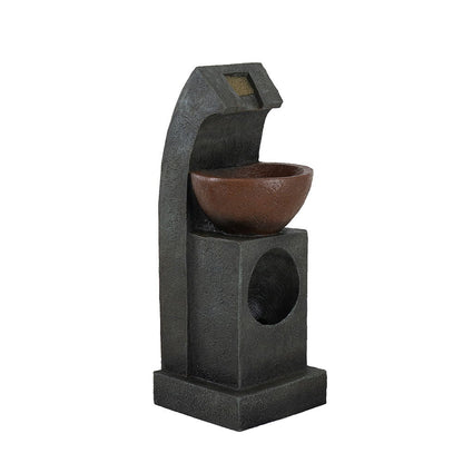 Brown Water Fountain Bowl for Indoor and Outdoor