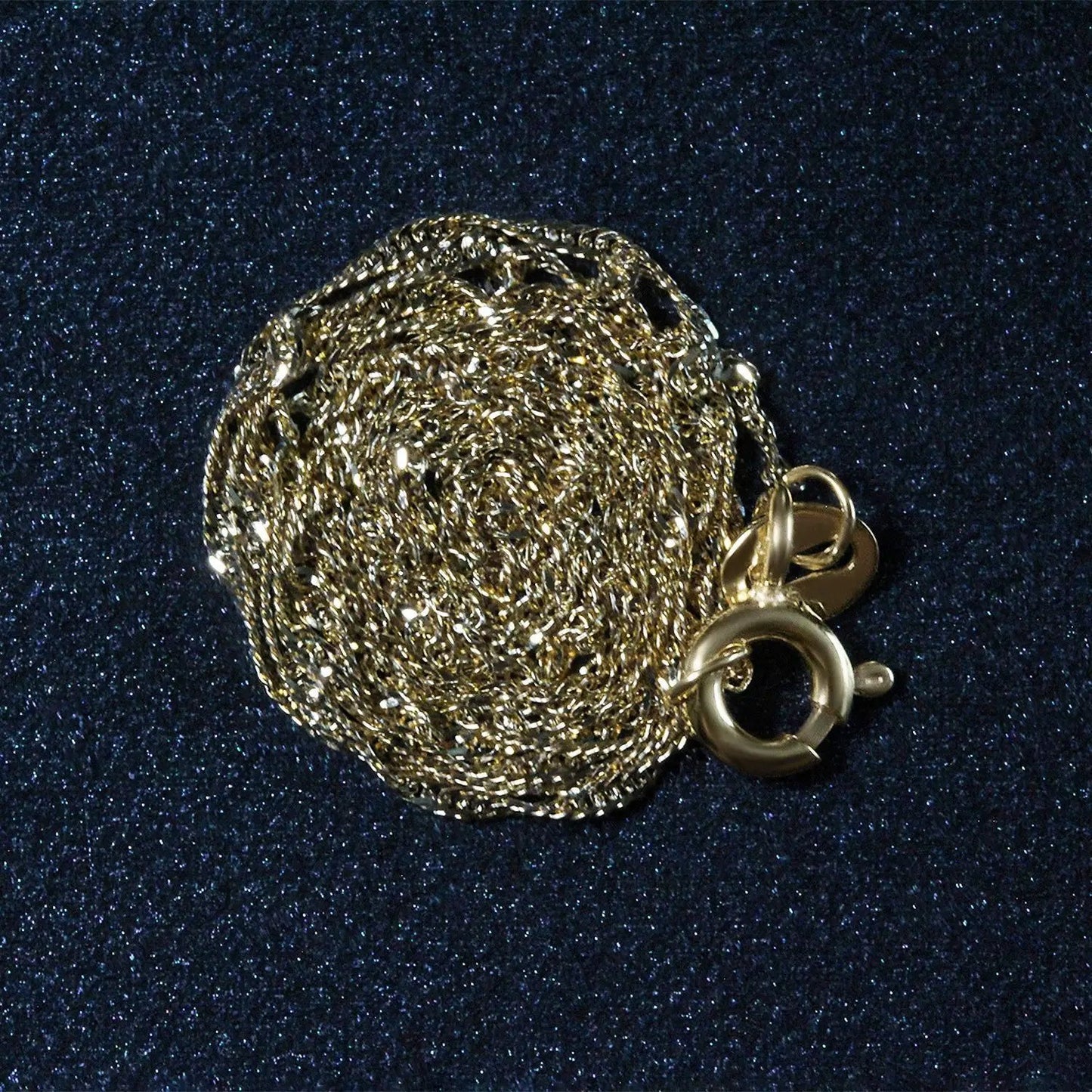 14k Yellow Gold Singapore Chain Necklace 1.0mm, coiled chain with lobster clasp by Bids.com on Tampa Home & Garden Store