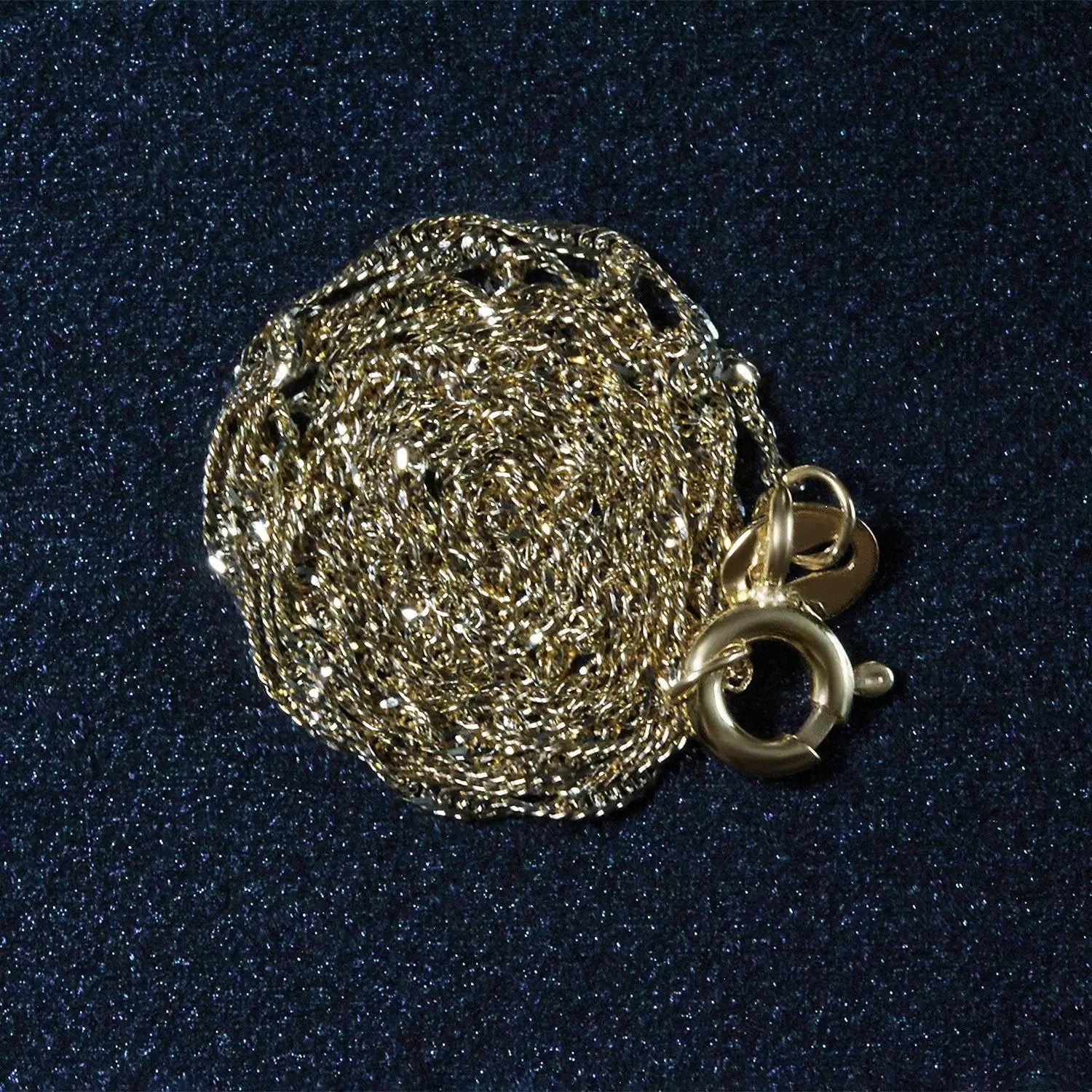 14k Yellow Gold Singapore Chain Necklace 1.0mm, coiled chain with lobster clasp by Bids.com on Tampa Home & Garden Store