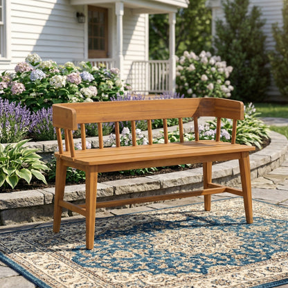 Bramley Outdoor Acacia Wood Bench for Gardens