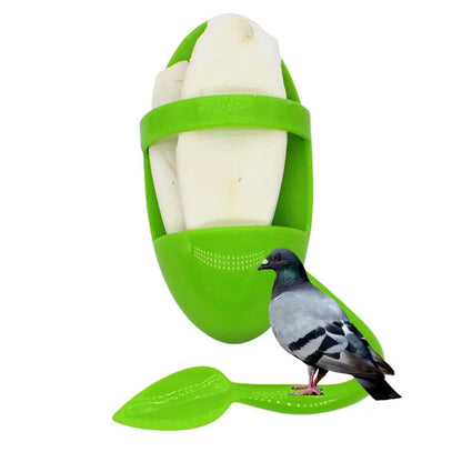 Parrot food rack green plastic with white cuttlefish skeleton insert, Sell My Stuff bird toy on Tampa Home & Garden Store