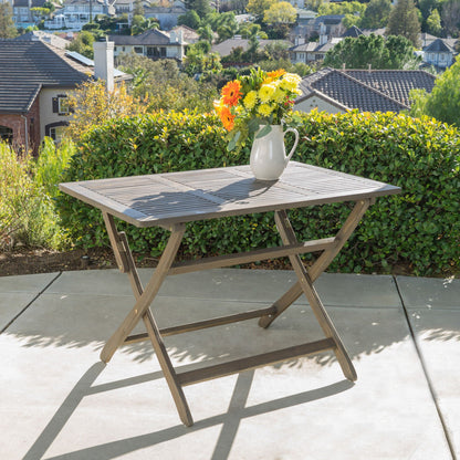 Blissique Outdoor Foldable Wood Dining Table